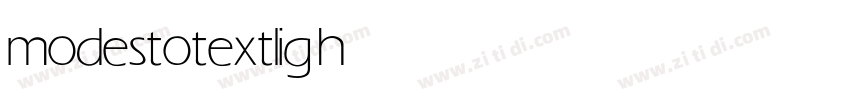 modestotext light字体转换 modestotext light字体转换